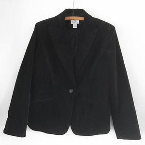 Ann Taylor LOFT Stretch Velvet Striped Blazer